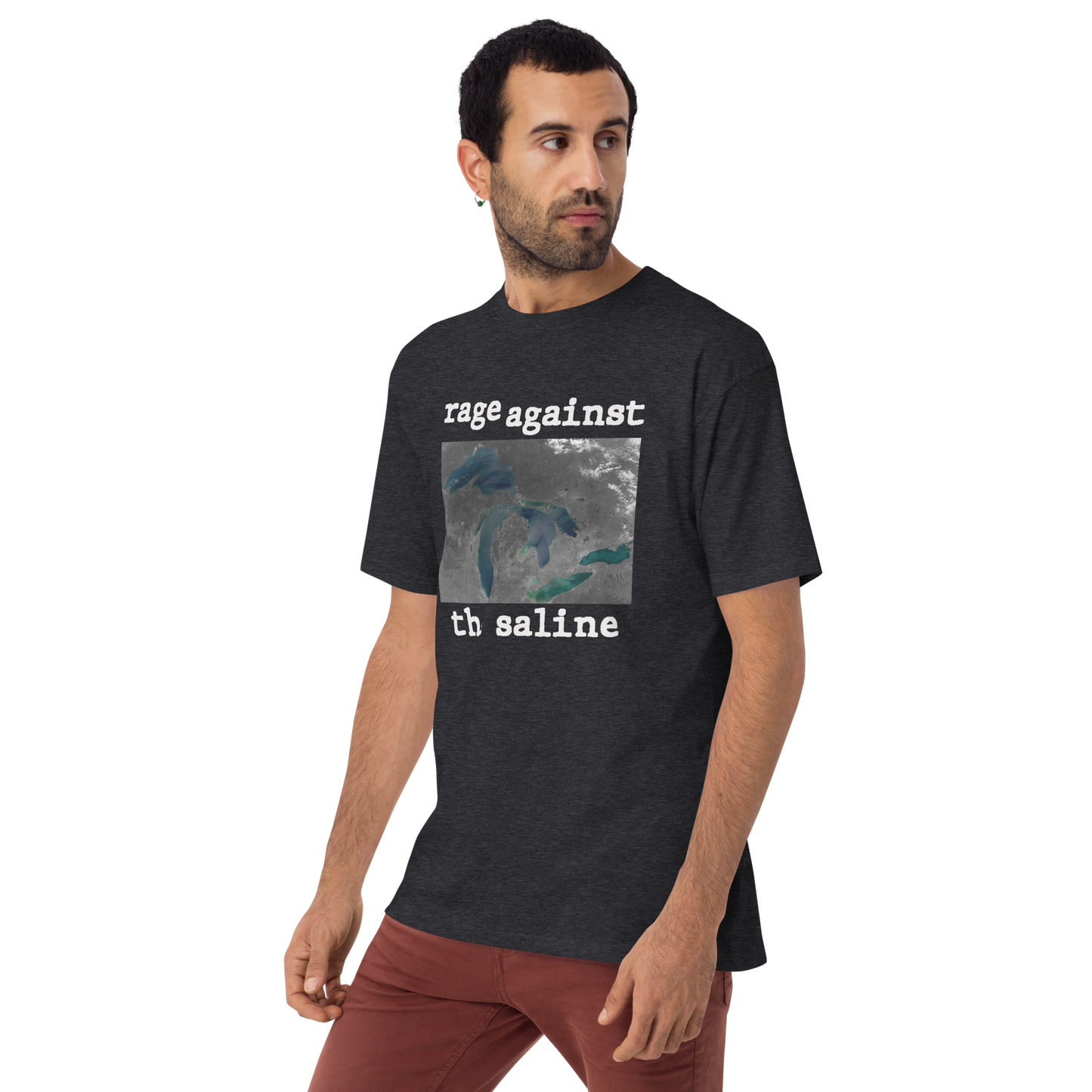 Great Lakes 'Rage Against the Saline' T-Shirt | Men's Heavyweight