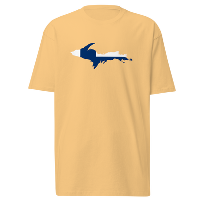 Michigan Upper Peninsula T-Shirt (w/ UP Finland Flag) | Men's Heavyweight