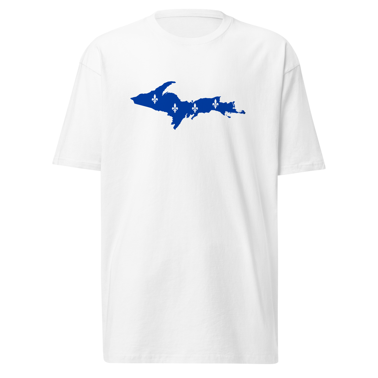 Michigan Upper Peninsula T-Shirt (w/ UP Quebec Flag) | Men's Heavyweight