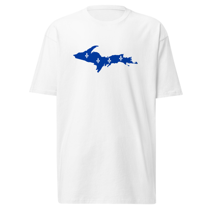 Michigan Upper Peninsula T-Shirt (w/ UP Quebec Flag) | Men's Heavyweight