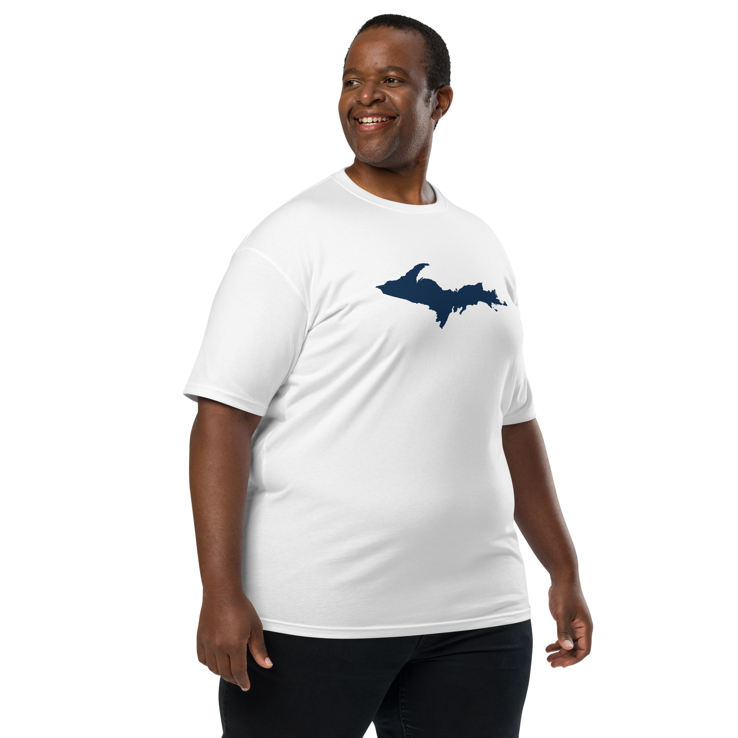 Michigan Upper Peninsula T-Shirt (w/ UP Outline) | Men's Heavyweight