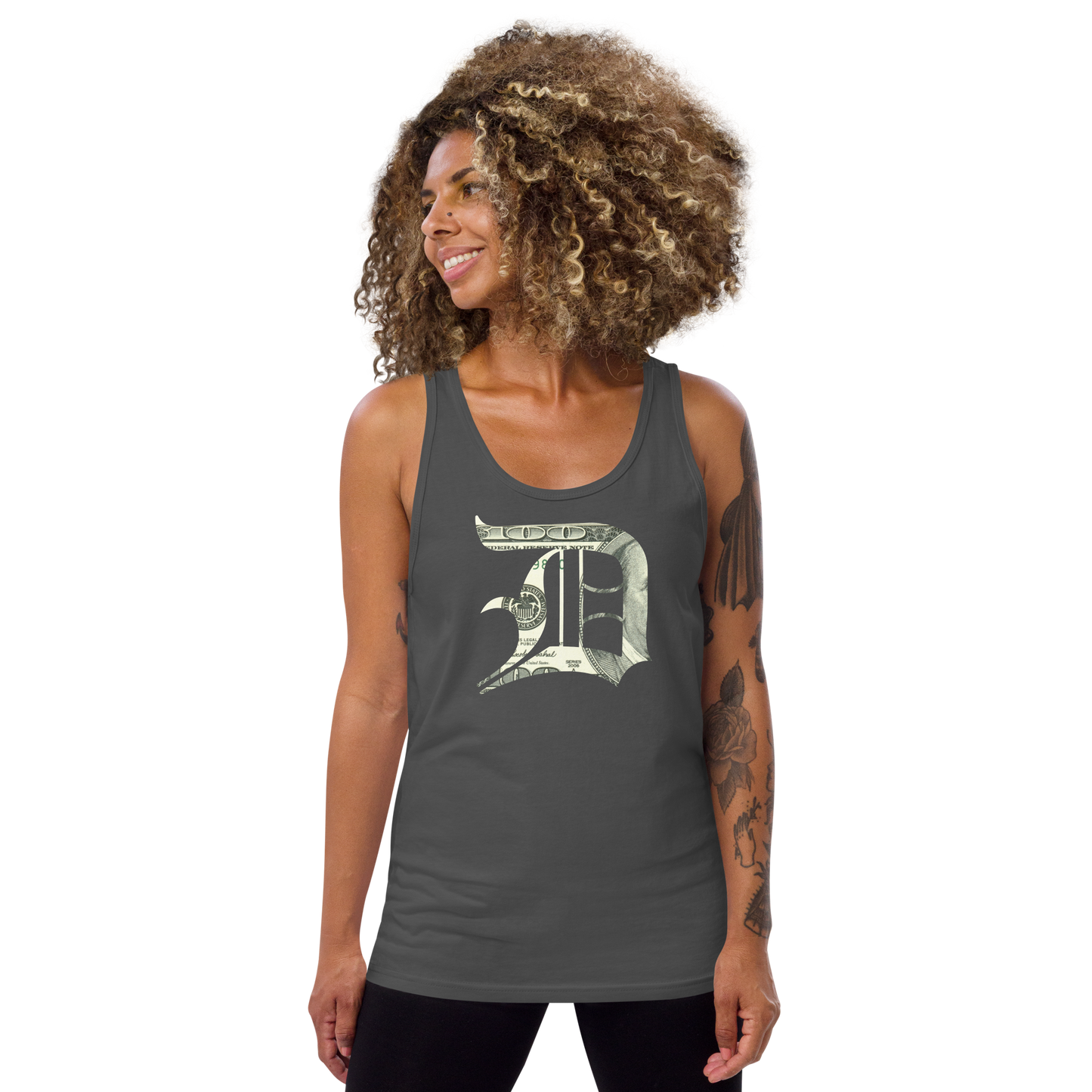 Detroit 'Old English D' Tank Top (Benjamins Edition) | Unisex Jersey