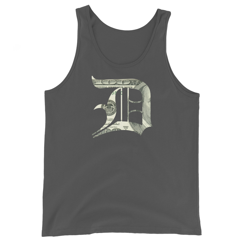 Detroit 'Old English D' Tank Top (Benjamins Edition) | Unisex Jersey