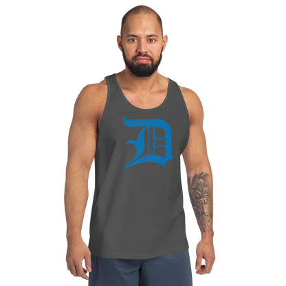 Detroit 'Old English D' Tank Top (Azure) | Unisex Jersey