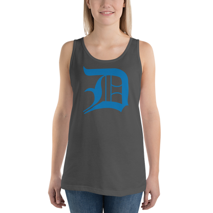 Detroit 'Old English D' Tank Top (Azure) | Unisex Jersey