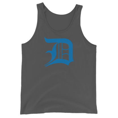 Detroit 'Old English D' Tank Top (Azure) | Unisex Jersey