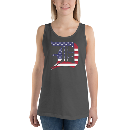 Detroit 'Old English D' Tank Top (Patriotic Edition) | Unisex Jersey