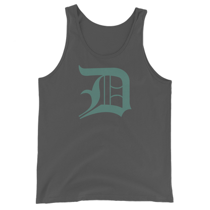 Detroit 'Old English D' Tank Top (Copper Green) | Unisex Jersey