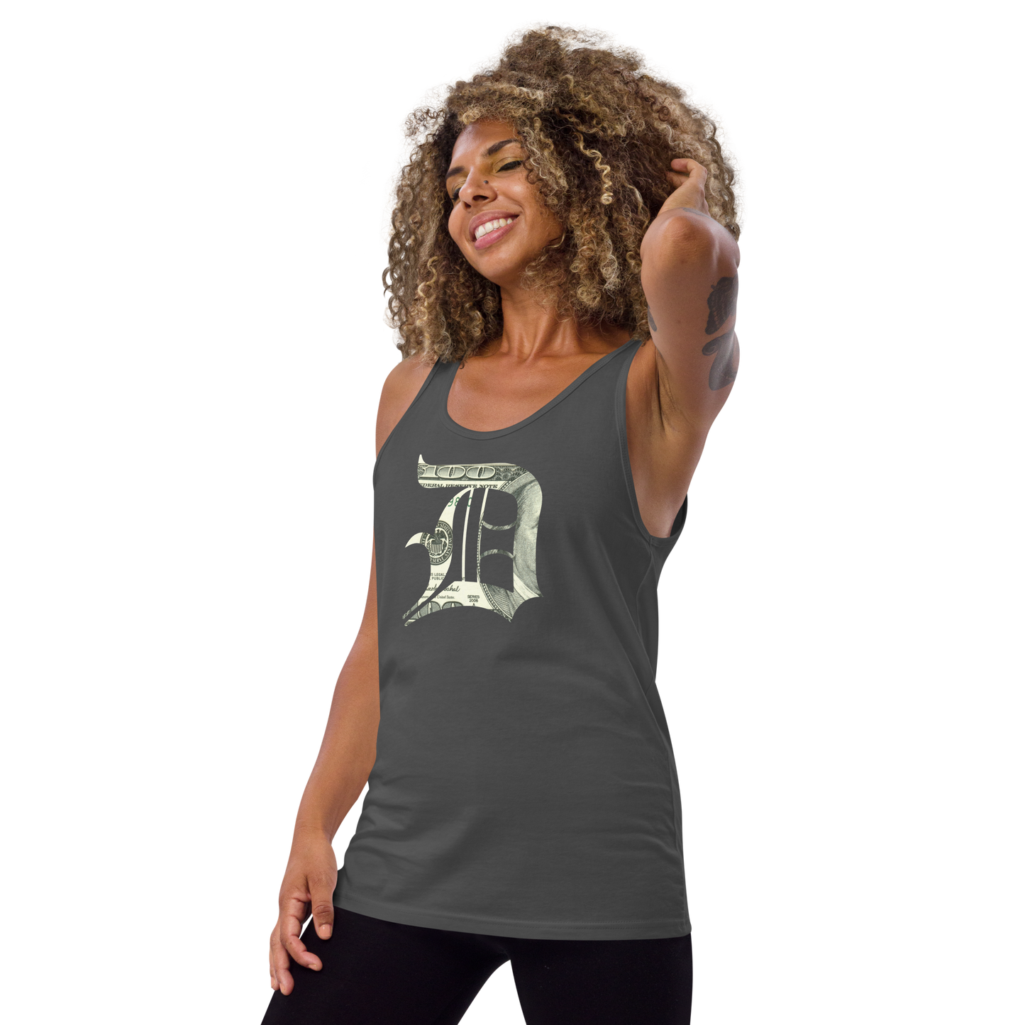 Detroit 'Old English D' Tank Top (Benjamins Edition) | Unisex Jersey