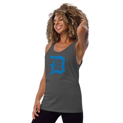 Detroit 'Old English D' Tank Top (Azure) | Unisex Jersey