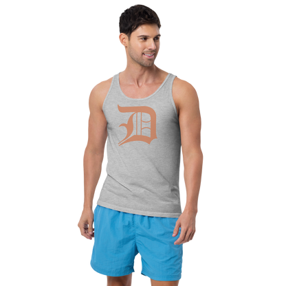 Detroit 'Old English D' Tank Top (Copper Color) | Unisex Jersey