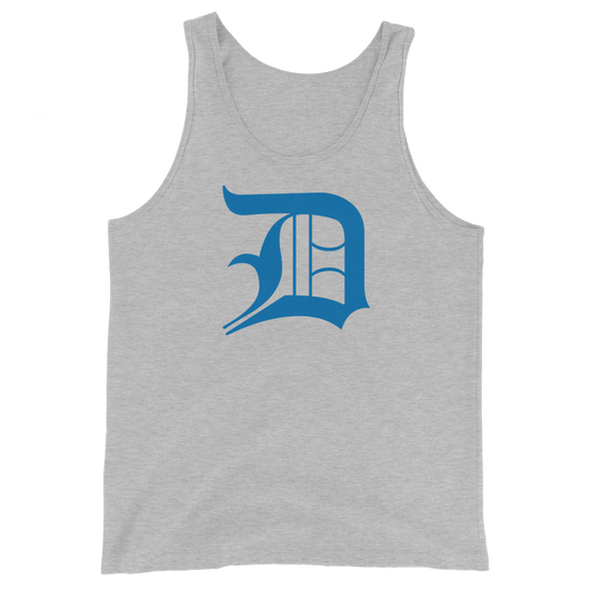 Detroit 'Old English D' Tank Top (Azure) | Unisex Jersey