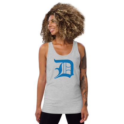 Detroit 'Old English D' Tank Top (Azure) | Unisex Jersey