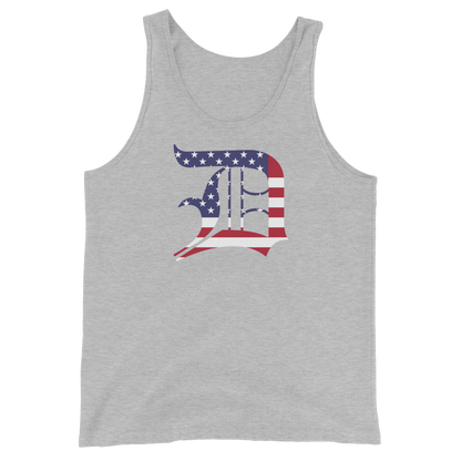 Detroit 'Old English D' Tank Top (Patriotic Edition) | Unisex Jersey