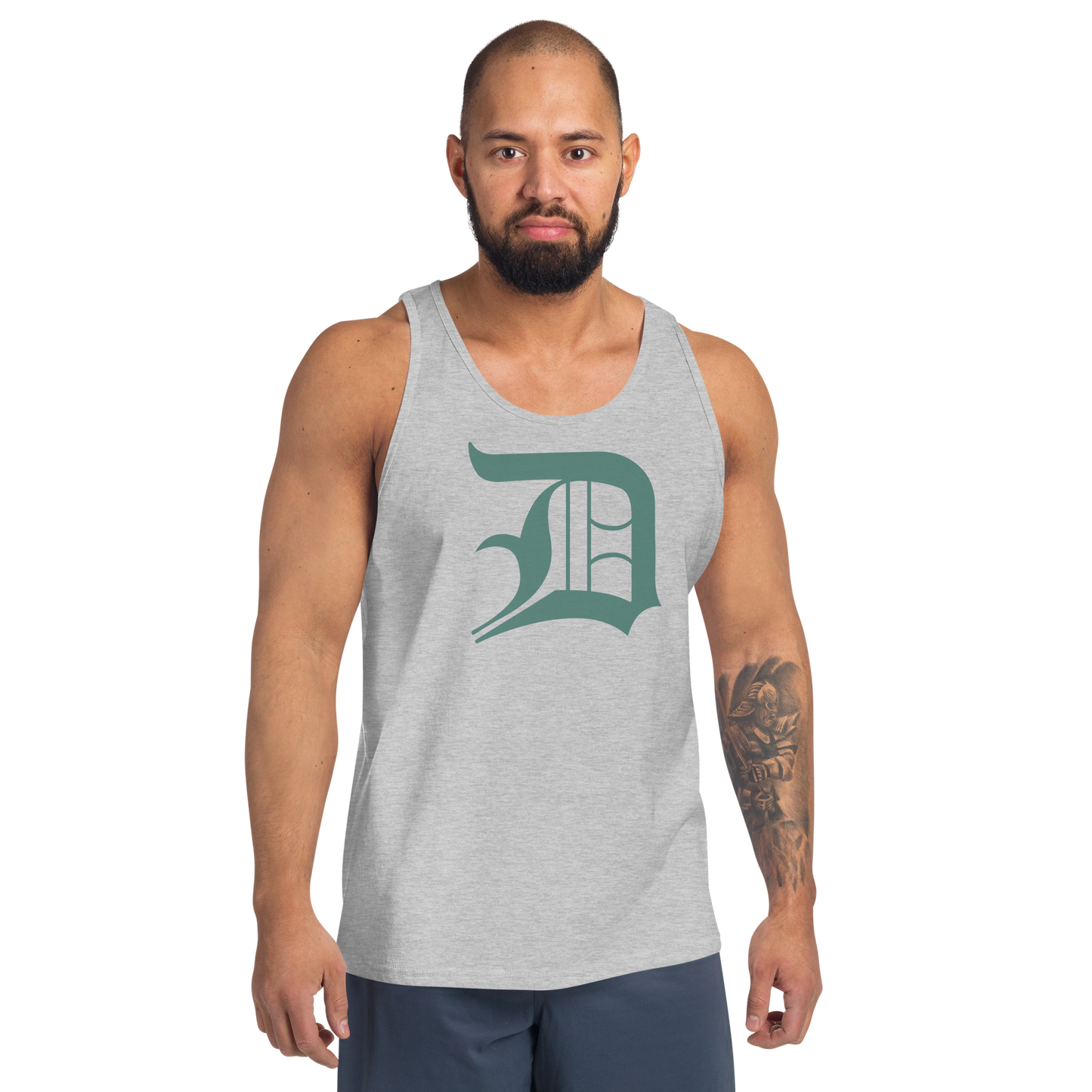 Detroit 'Old English D' Tank Top (Copper Green) | Unisex Jersey