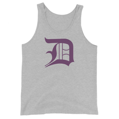 Detroit 'Old English D' Tank Top (Plum) | Unisex Jersey