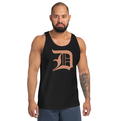 Detroit 'Old English D' Tank Top (Copper Color) | Unisex Jersey