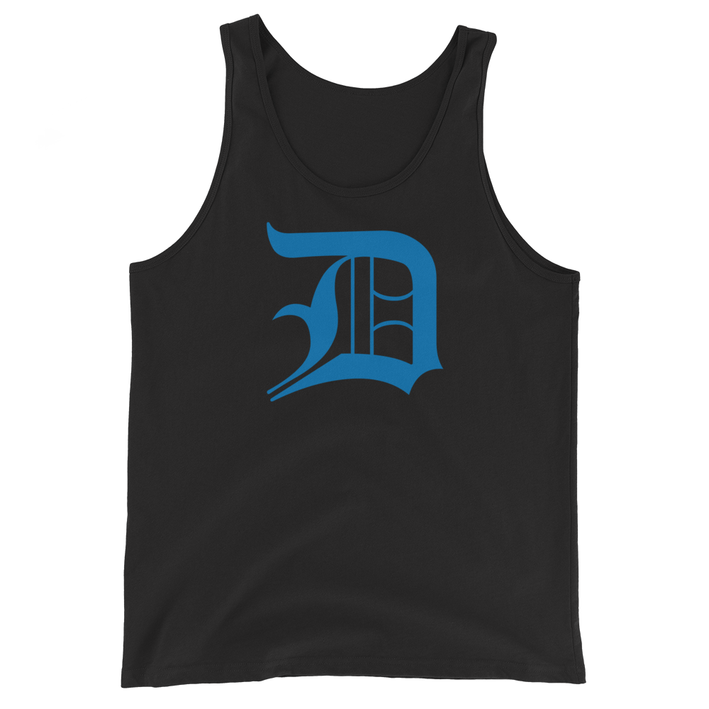 Detroit 'Old English D' Tank Top (Azure) | Unisex Jersey