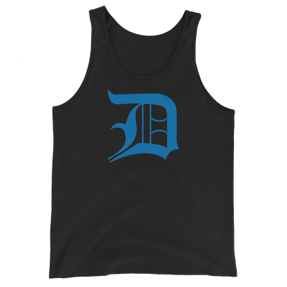 Detroit 'Old English D' Tank Top (Azure) | Unisex Jersey