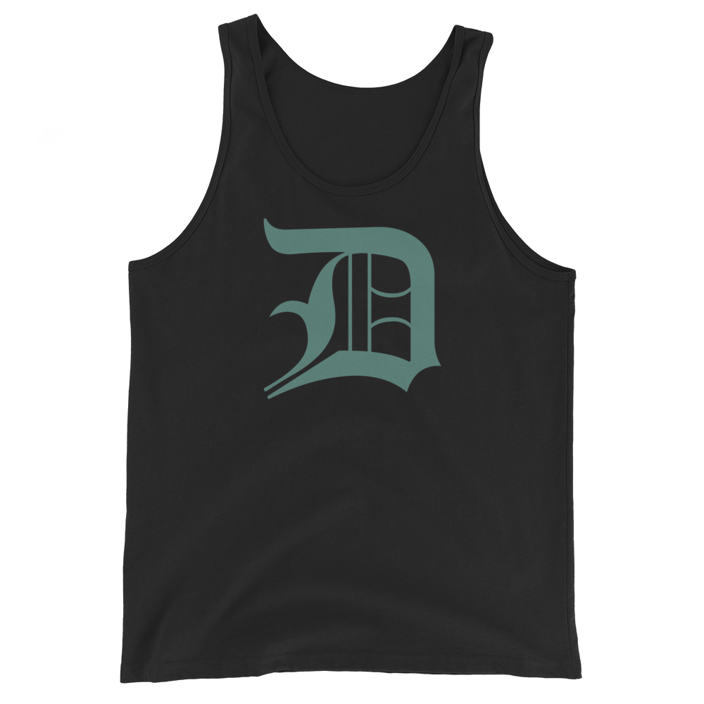 Detroit 'Old English D' Tank Top (Copper Green) | Unisex Jersey