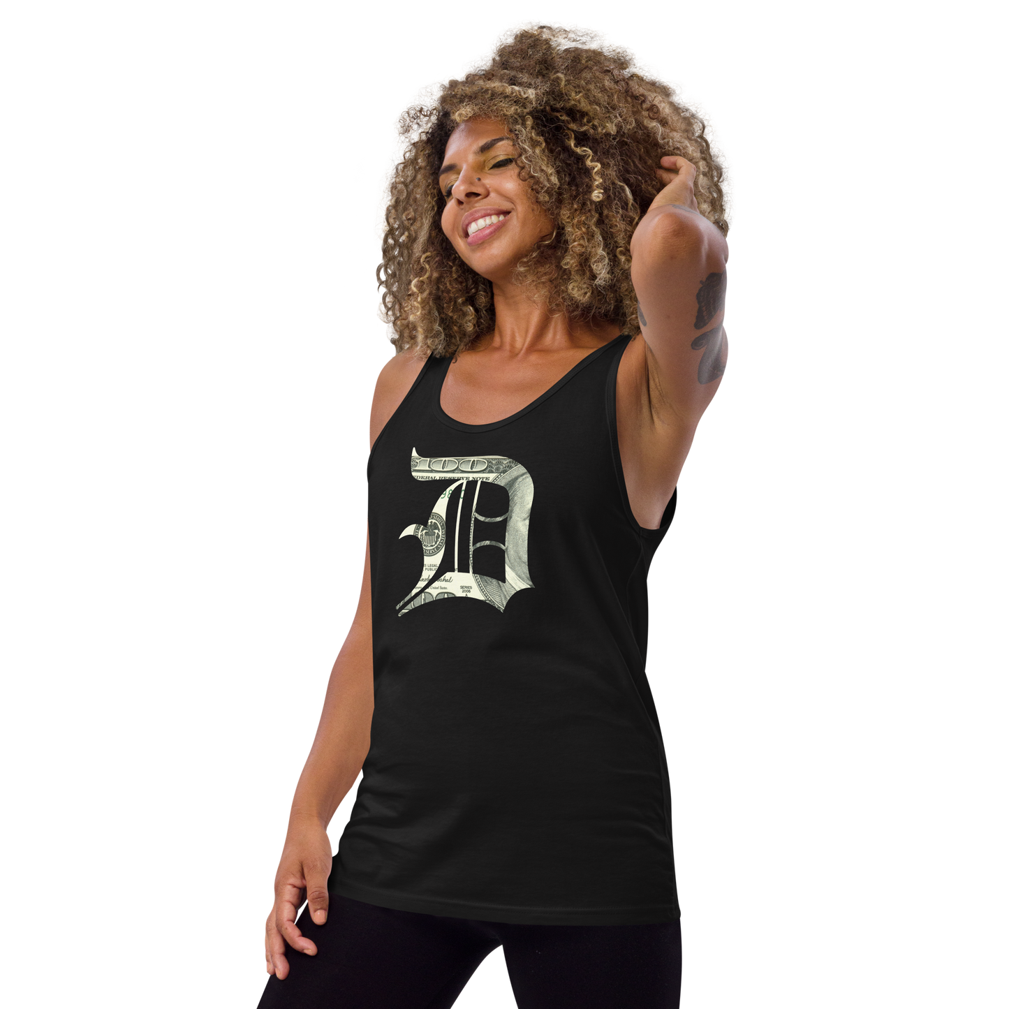 Detroit 'Old English D' Tank Top (Benjamins Edition) | Unisex Jersey