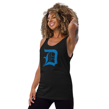 Detroit 'Old English D' Tank Top (Azure) | Unisex Jersey