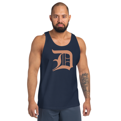 Detroit 'Old English D' Tank Top (Copper Color) | Unisex Jersey