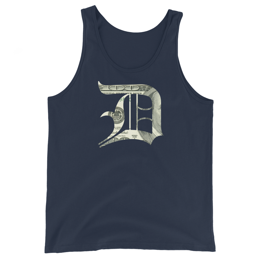 Detroit 'Old English D' Tank Top (Benjamins Edition) | Unisex Jersey