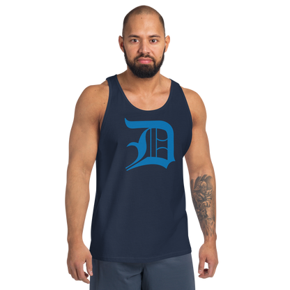 Detroit 'Old English D' Tank Top (Azure) | Unisex Jersey