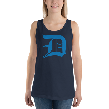 Detroit 'Old English D' Tank Top (Azure) | Unisex Jersey