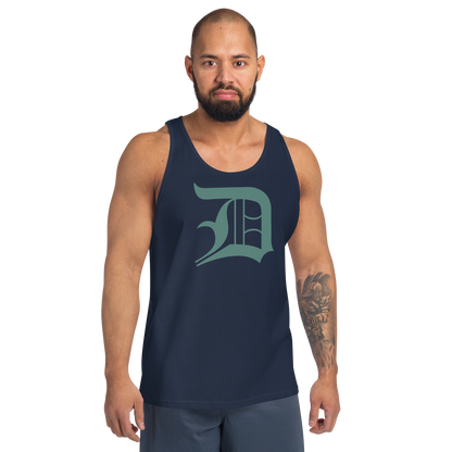 Detroit 'Old English D' Tank Top (Copper Green) | Unisex Jersey