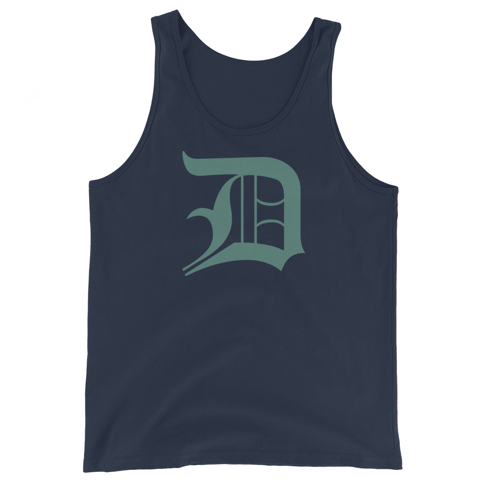 Detroit 'Old English D' Tank Top (Copper Green) | Unisex Jersey