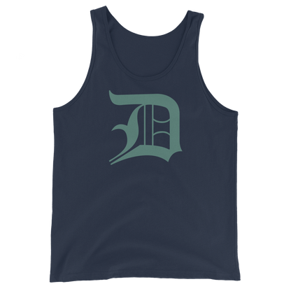 Detroit 'Old English D' Tank Top (Copper Green) | Unisex Jersey