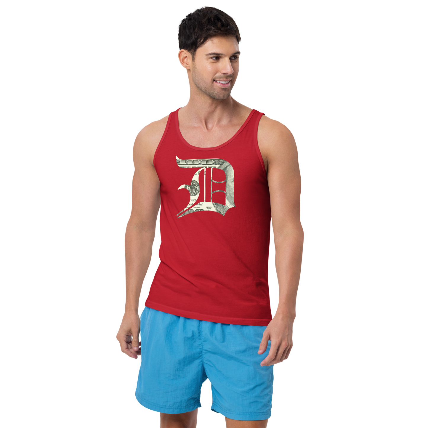 Detroit 'Old English D' Tank Top (Benjamins Edition) | Unisex Jersey