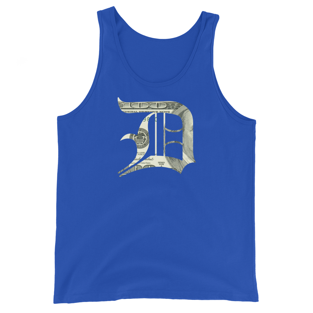 Detroit 'Old English D' Tank Top (Benjamins Edition) | Unisex Jersey