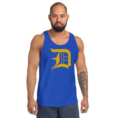 Detroit 'Old English D' Tank Top (Gold) | Unisex Jersey