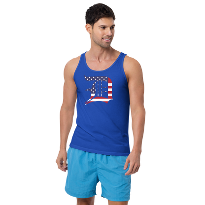 Detroit 'Old English D' Tank Top (Patriotic Edition) | Unisex Jersey