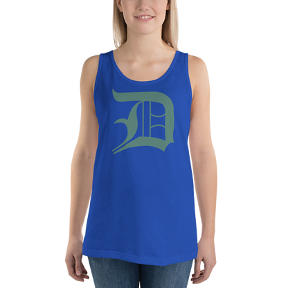 Detroit 'Old English D' Tank Top (Copper Green) | Unisex Jersey