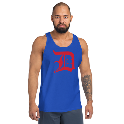 Detroit 'Old English D' Tank Top (Aviform Red) | Unisex Jersey