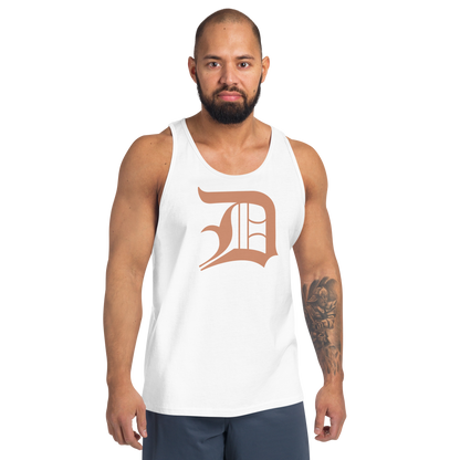 Detroit 'Old English D' Tank Top (Copper Color) | Unisex Jersey