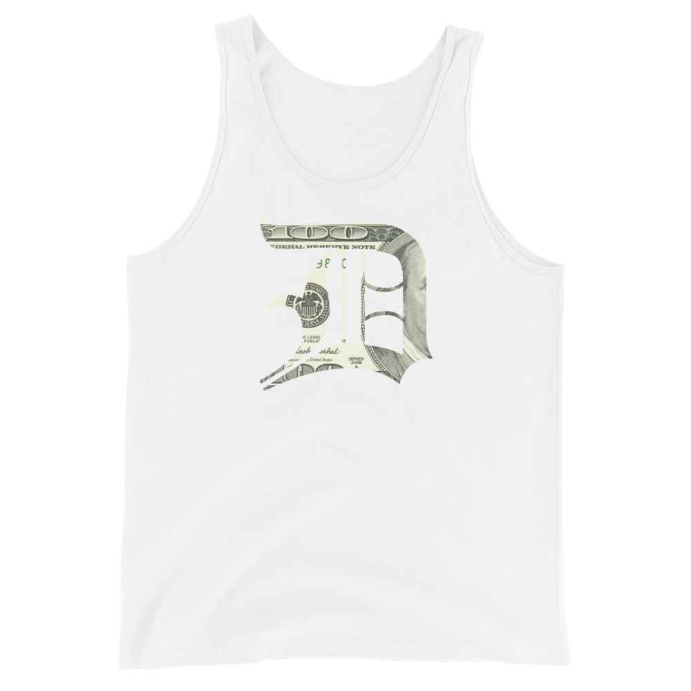 Detroit 'Old English D' Tank Top (Benjamins Edition) | Unisex Jersey