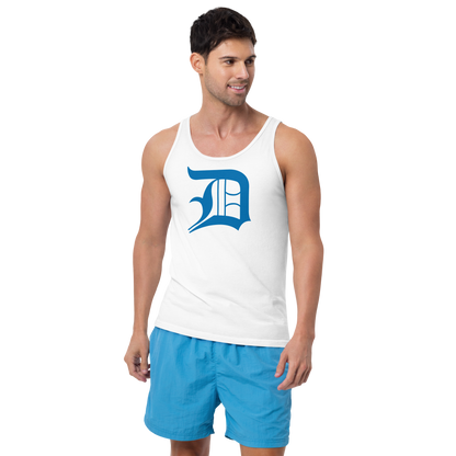 Detroit 'Old English D' Tank Top (Azure) | Unisex Jersey