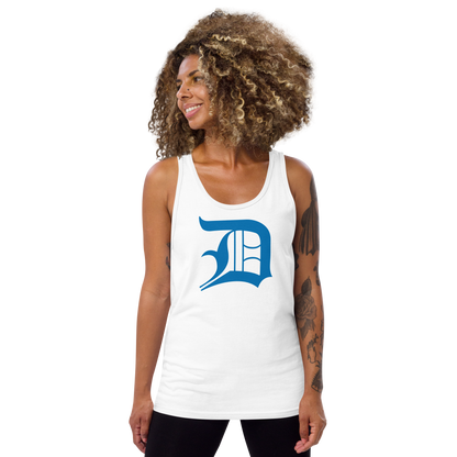 Detroit 'Old English D' Tank Top (Azure) | Unisex Jersey