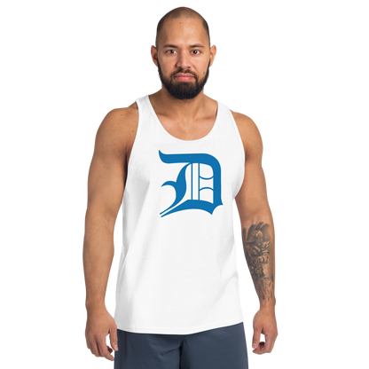 Detroit 'Old English D' Tank Top (Azure) | Unisex Jersey