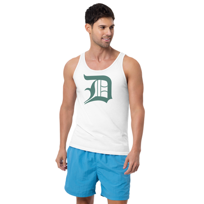 Detroit 'Old English D' Tank Top (Copper Green) | Unisex Jersey