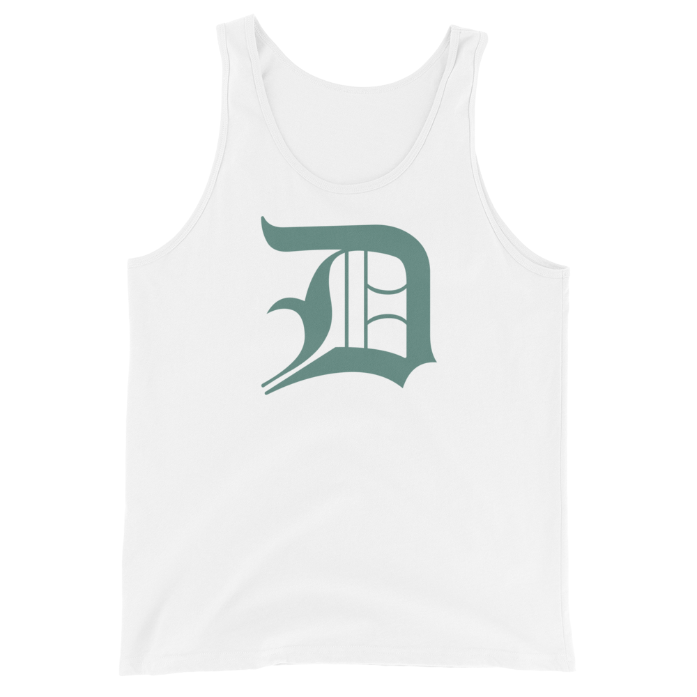 Detroit 'Old English D' Tank Top (Copper Green) | Unisex Jersey