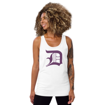 Detroit 'Old English D' Tank Top (Plum) | Unisex Jersey