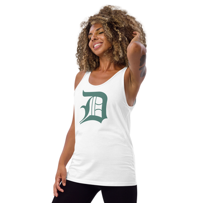 Detroit 'Old English D' Tank Top (Copper Green) | Unisex Jersey