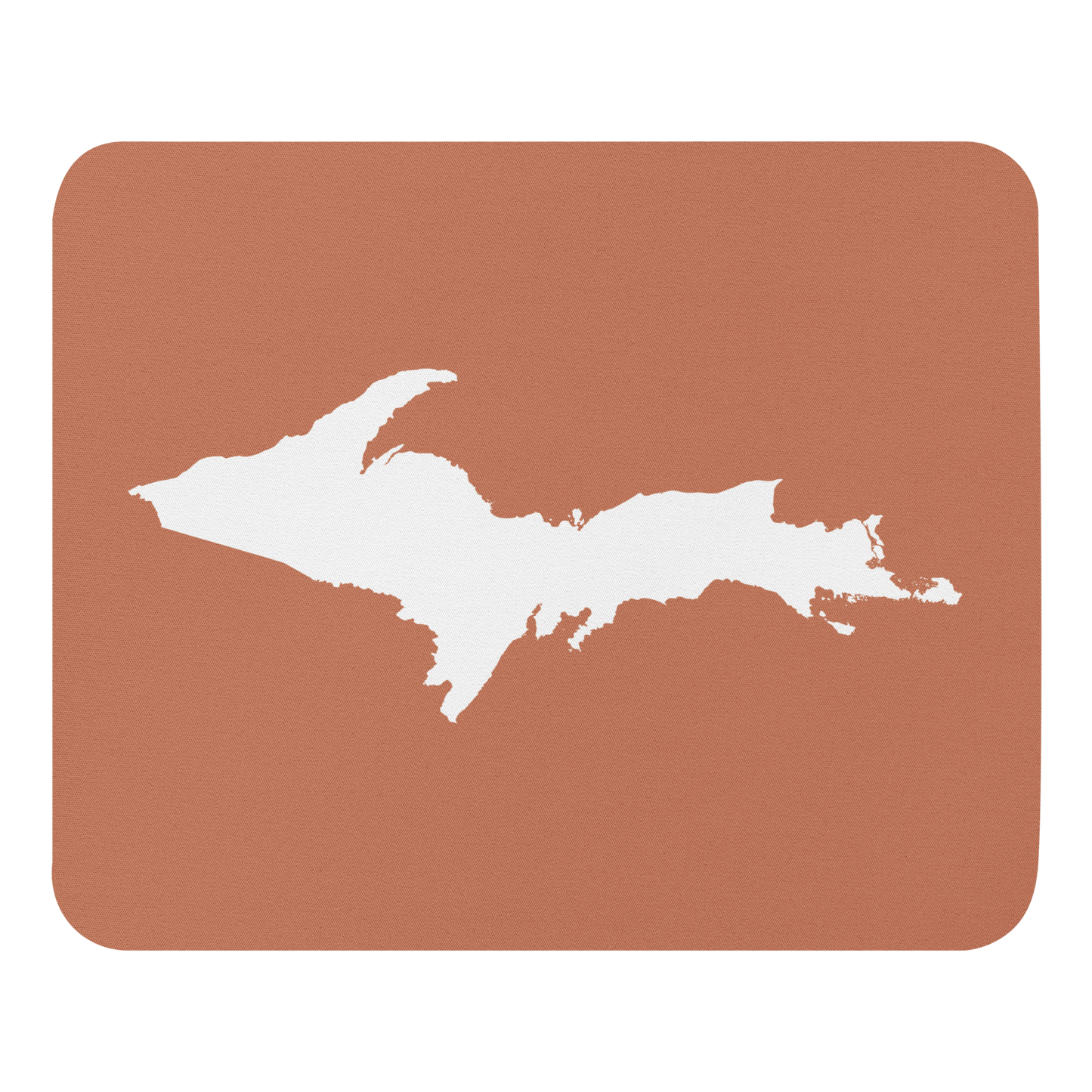 Michigan Upper Peninsula Mousepad (w/ UP Outline) | Copper Color