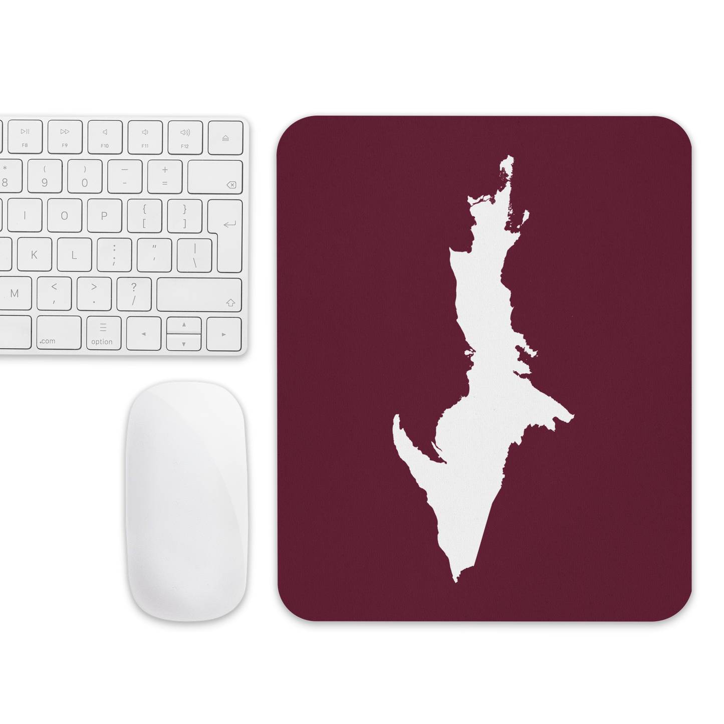 Michigan Upper Peninsula Mousepad (w/ UP Outline) | Old Mission Burgundy